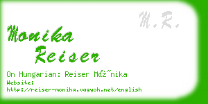 monika reiser business card